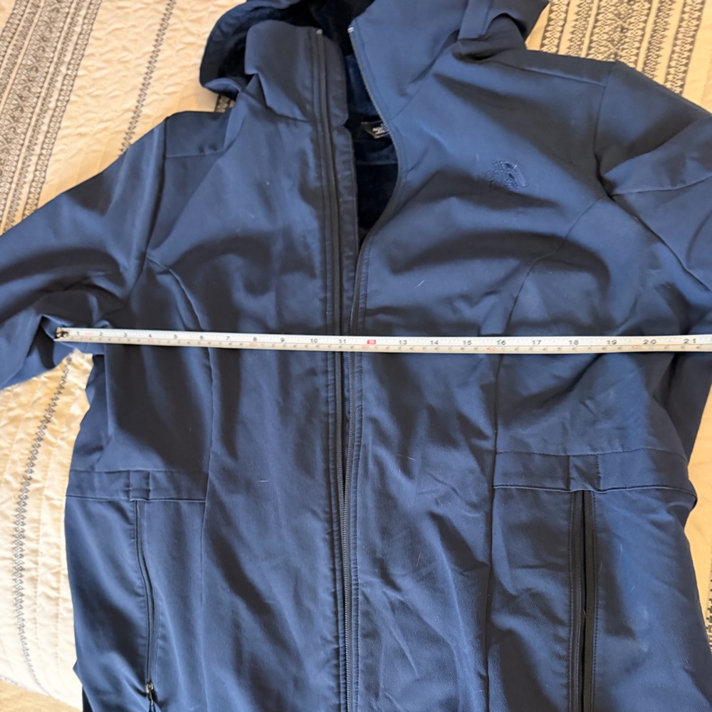 The North Face Women’s Dark Blue Softshell winter Jacket with Hood